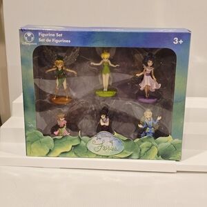 Disney Store Pixie Hollow Disney Fairies Tinkerbell Figurine Set New